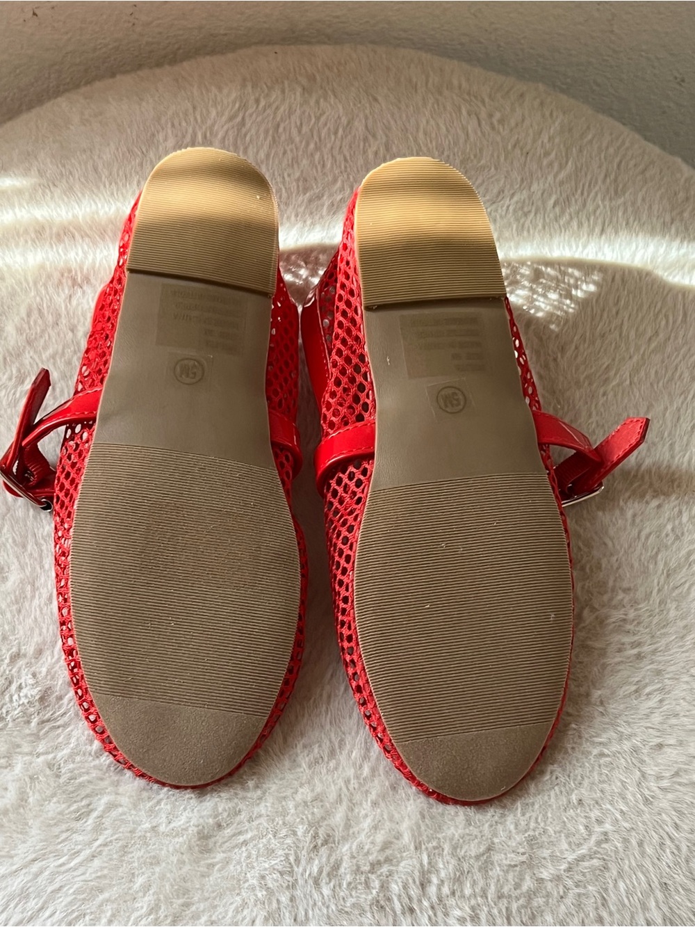 Coconuts by Matisse Glossy Red Mary Jane Flats with Buckle Strap - Picture 5 of 6